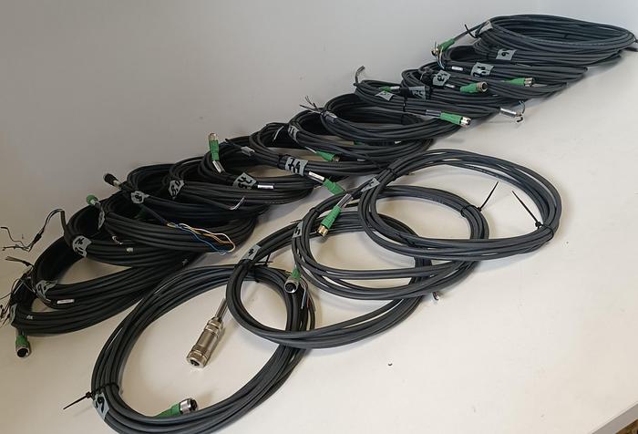 Gebraucht 20 Stück Sensorkabel mit M12 Steckverbinder Buchse, 5x0,34, 1509128, Phönix, gebraucht-Top