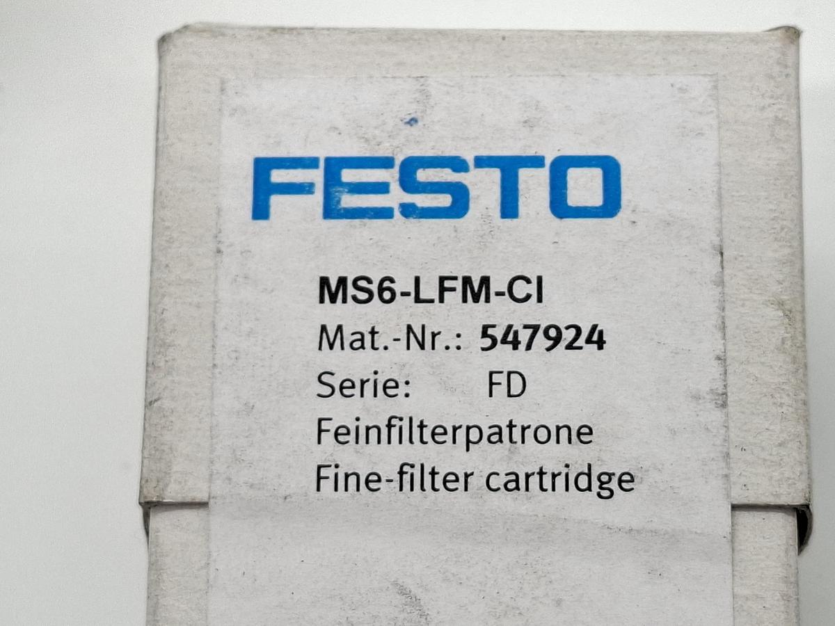 Feinfilterpatrone, 547924, MS6-LFM-CI, Festo, neu