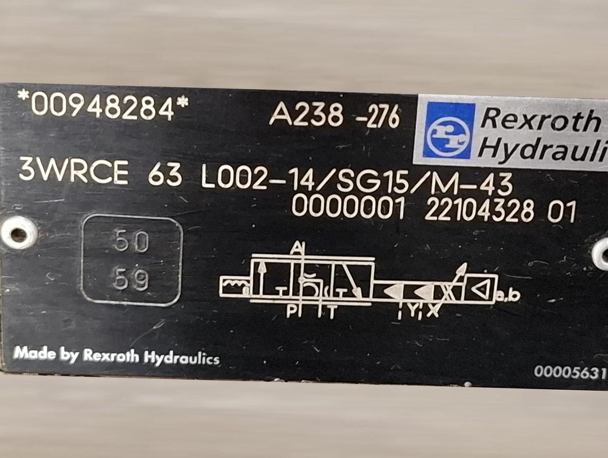 Gebraucht 3 Stück Proportionalventile + Steuergerät, R900948284 + VT-HNC100-2…, Rexroth, gebraucht