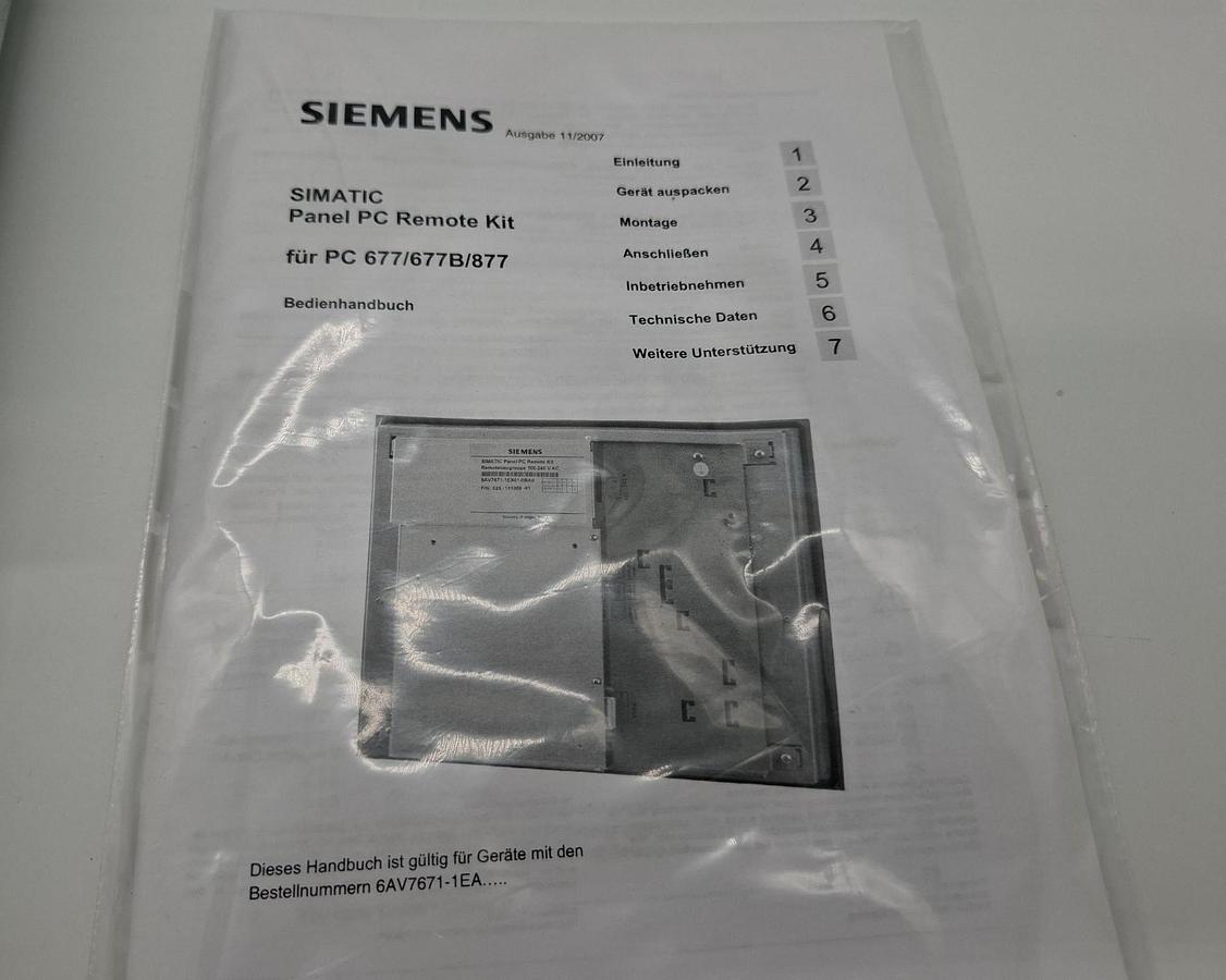 SIMATIC Panel PC Remote Kit, 6AV7 671-1EX01-0AD0, Siemens, neu