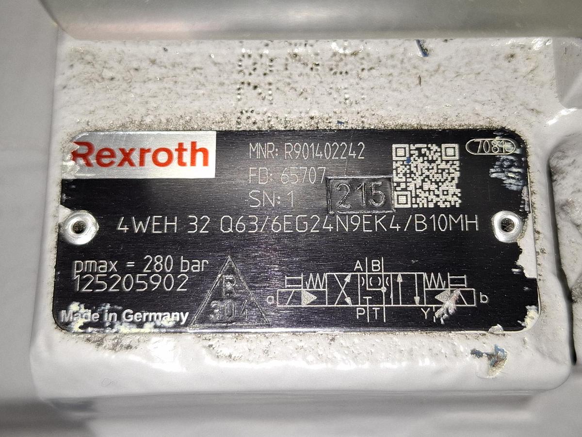Gebraucht Wegschieberventil, 4WEH32Q63/6EG24N9EK4/B10MH, R901402242, Rexroth, gebraucht