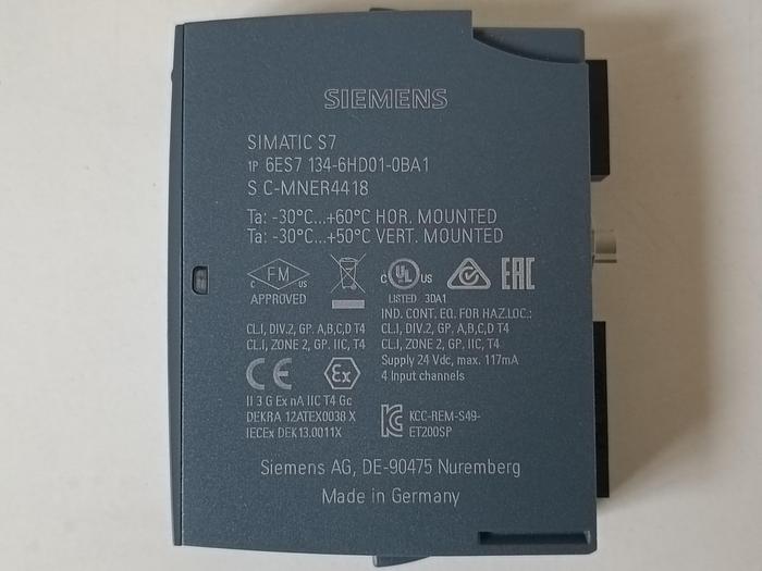 Gebraucht 1 Stück SIMATIC ET200SP, analoges Eingangsmodul, 6ES7134-6HD01-0BA1, Siemens, neuwertig
