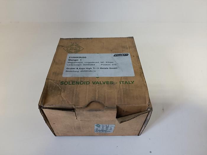 3 Stück Vorgesteuertes Magnetventil, 3/4", 21W4KB250, Stasto, neu