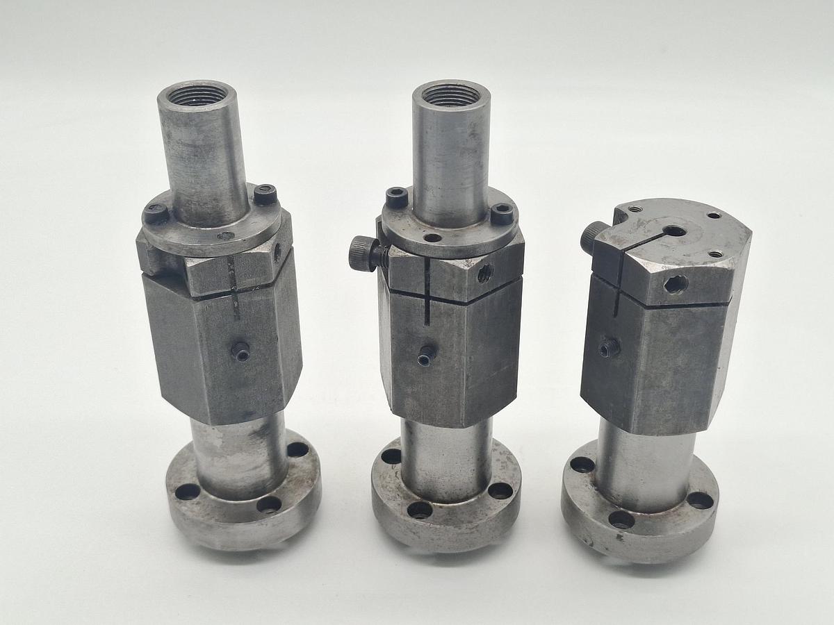 Gebraucht 3 Stück Halterungen für Säulenmessvorrichtung,  Frech/Müller Weingarten, gebraucht