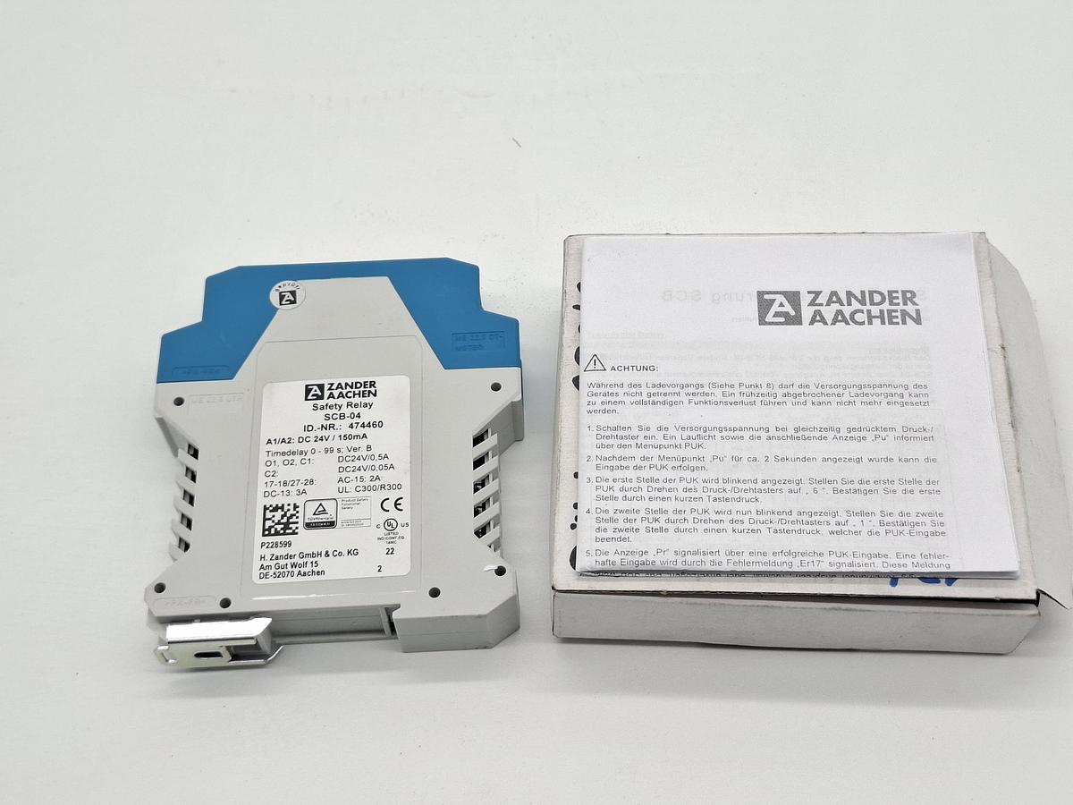 Sichere Zeitsteuerung, SCB-04, Zander, neu