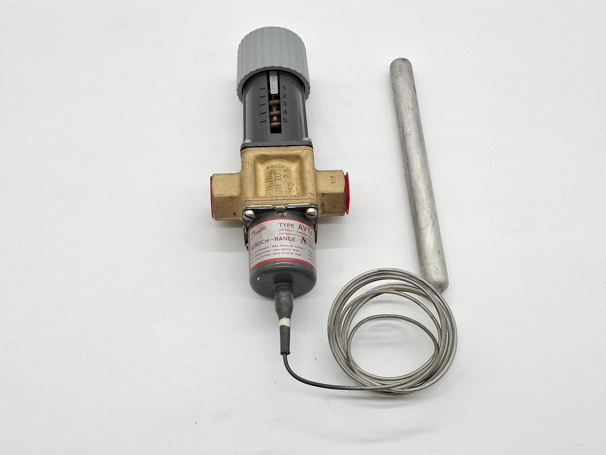 Temperaturregler, 25-65°C, Kvs 3,5, 3/4", AVTA 20, 003N3162, Danfoss, neuwertig