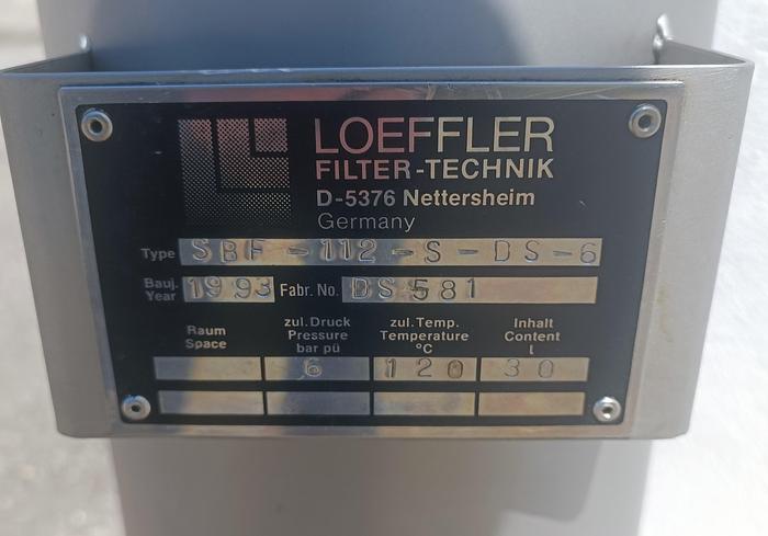 Gebraucht Edelstahl Beutelfilter mit Schnellverschluss, SBF-112-S-DS-6, Löffler, gebraucht