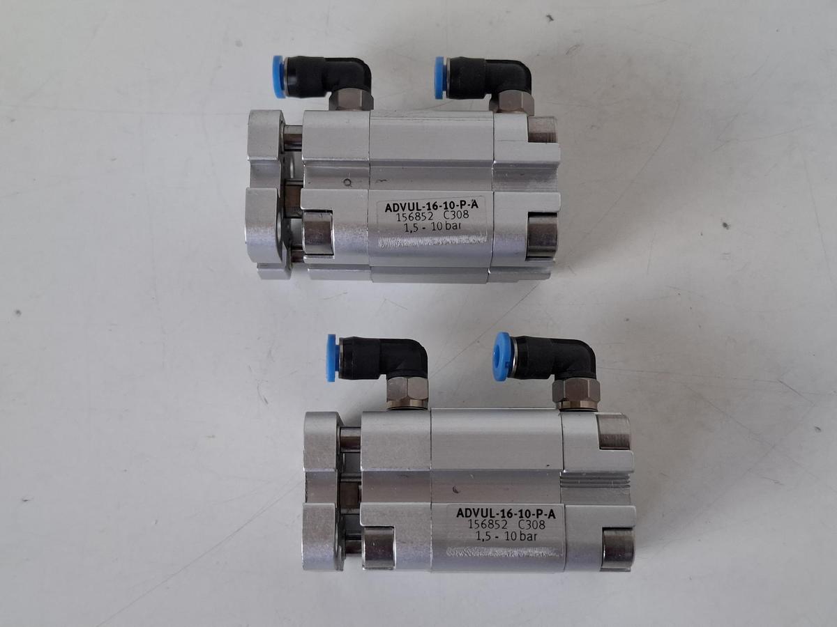 Gebraucht 2 Stück Kompaktzylinder, ADVUL-16-10-P-A, 156852, Festo, gebraucht-Top