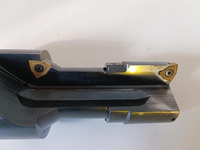 Ausdrehwerkzeug mit 6 neuen Wendeschneidplatten, KUB ABS 63, D51,5/68R, Komet, überholt-neuwertig