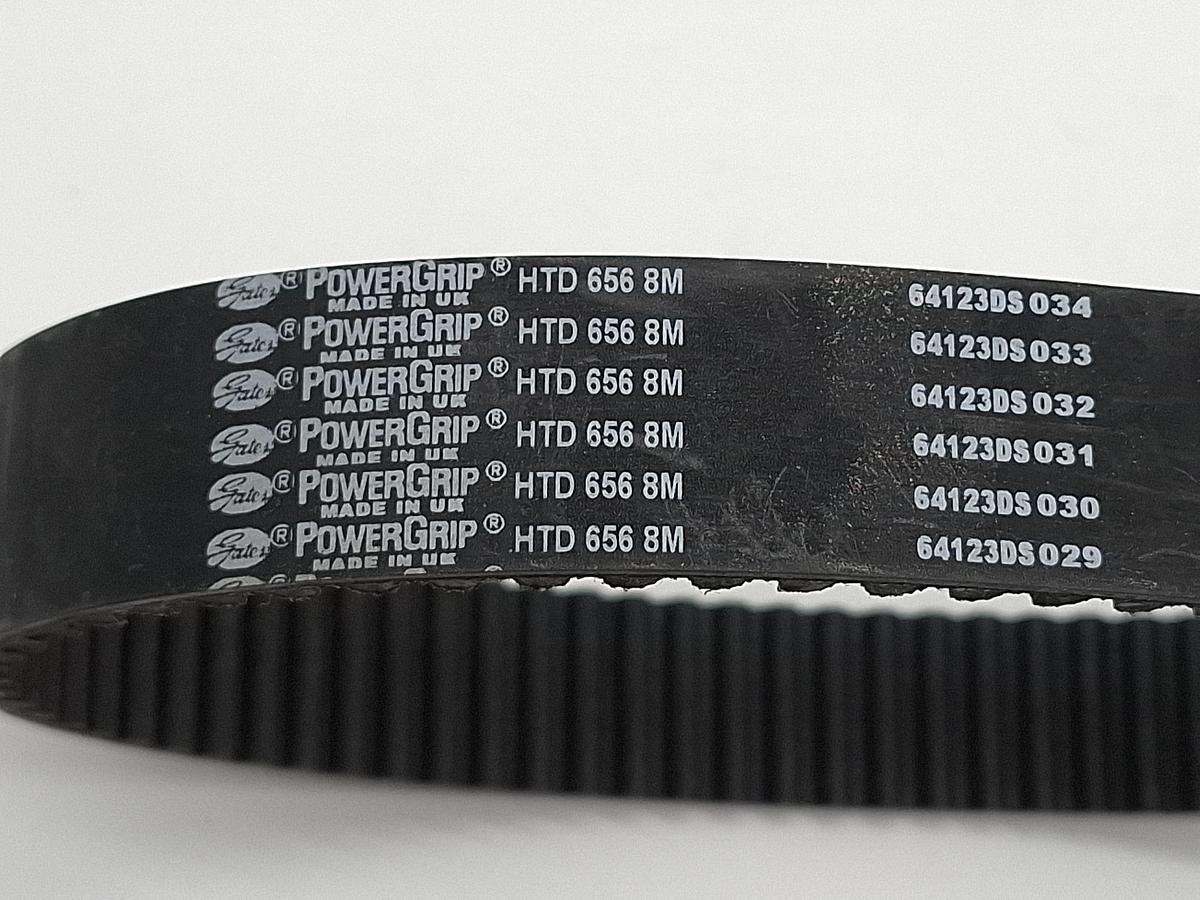 2 Stück Flachzahnriemen Powergrip, 30mm breit, 656mm lang, HTD 656 8M, Gates, neu