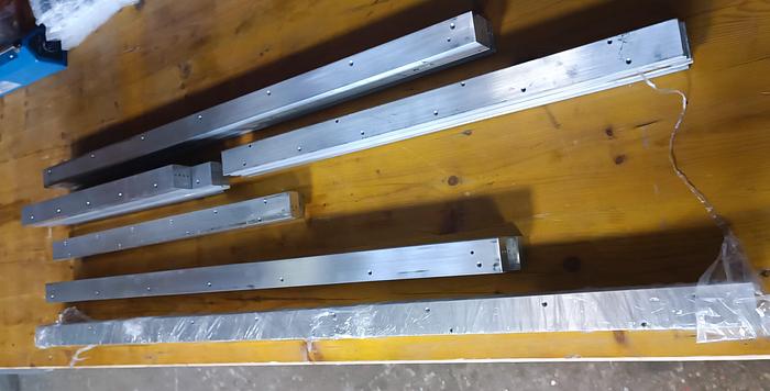 19 Stk. Bearbeitete Aluminium Flachprofile, AlMgSi0,5, 33 kg, 40 x20, , neu