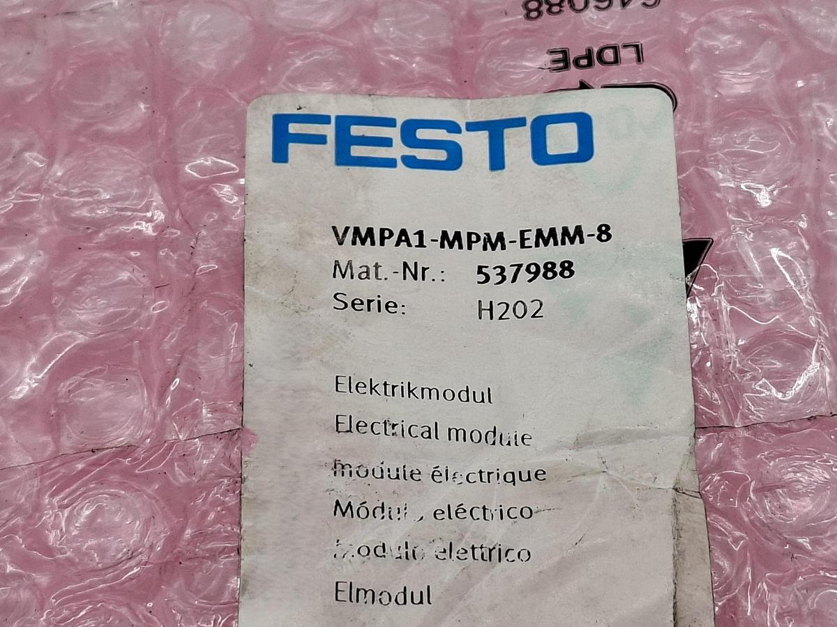 Gebraucht Elektrikmodul, 537988, VMPA1-MPM-EMM-8, Festo, neu