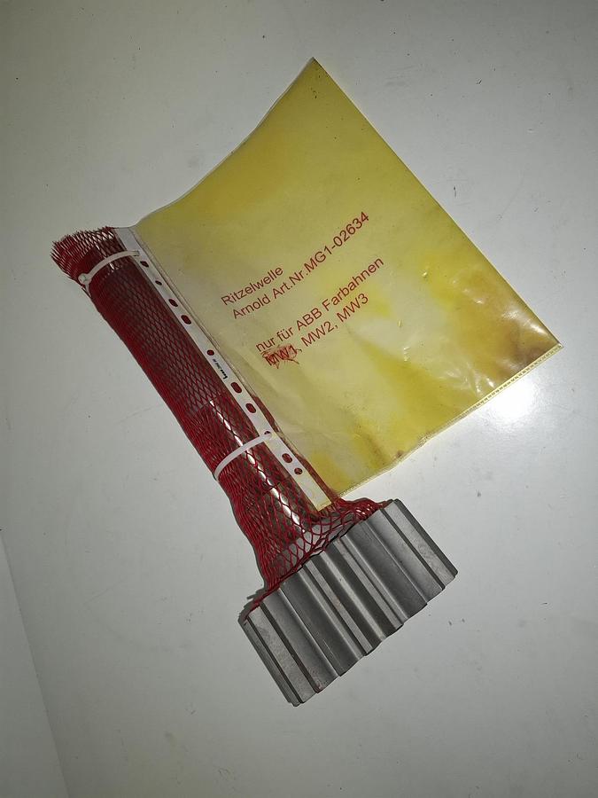 Ritzelwelle 7.Achse, AD138mm, 23 Zähne, MG1-02634, ABB, neu