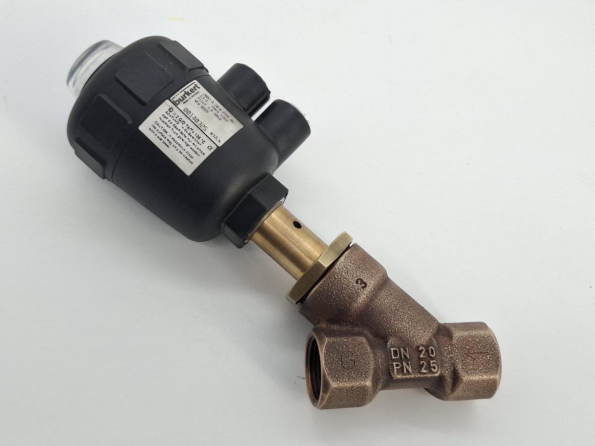 Schrägsitzventil, 2002 A PTFE RG, 10bar, DN20, PN25, G3/4", 140325, Bürkert, neuwertig