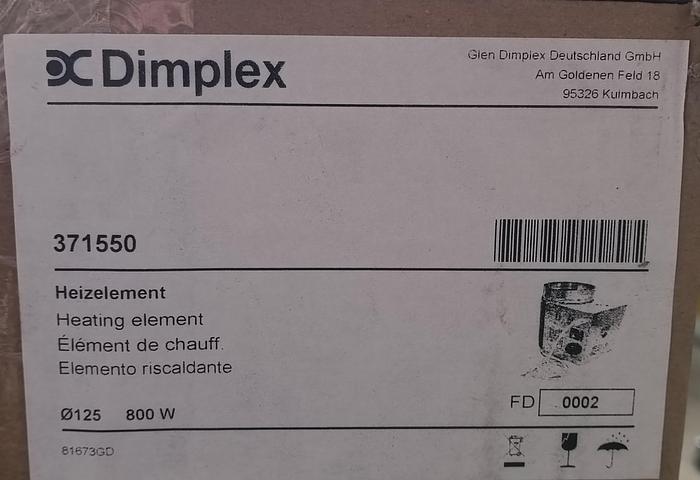 Gebraucht Vor- u. Nachheizregister, Luftheizelement, DN125, 371550, LHE 125 IS, Dimplex, neu