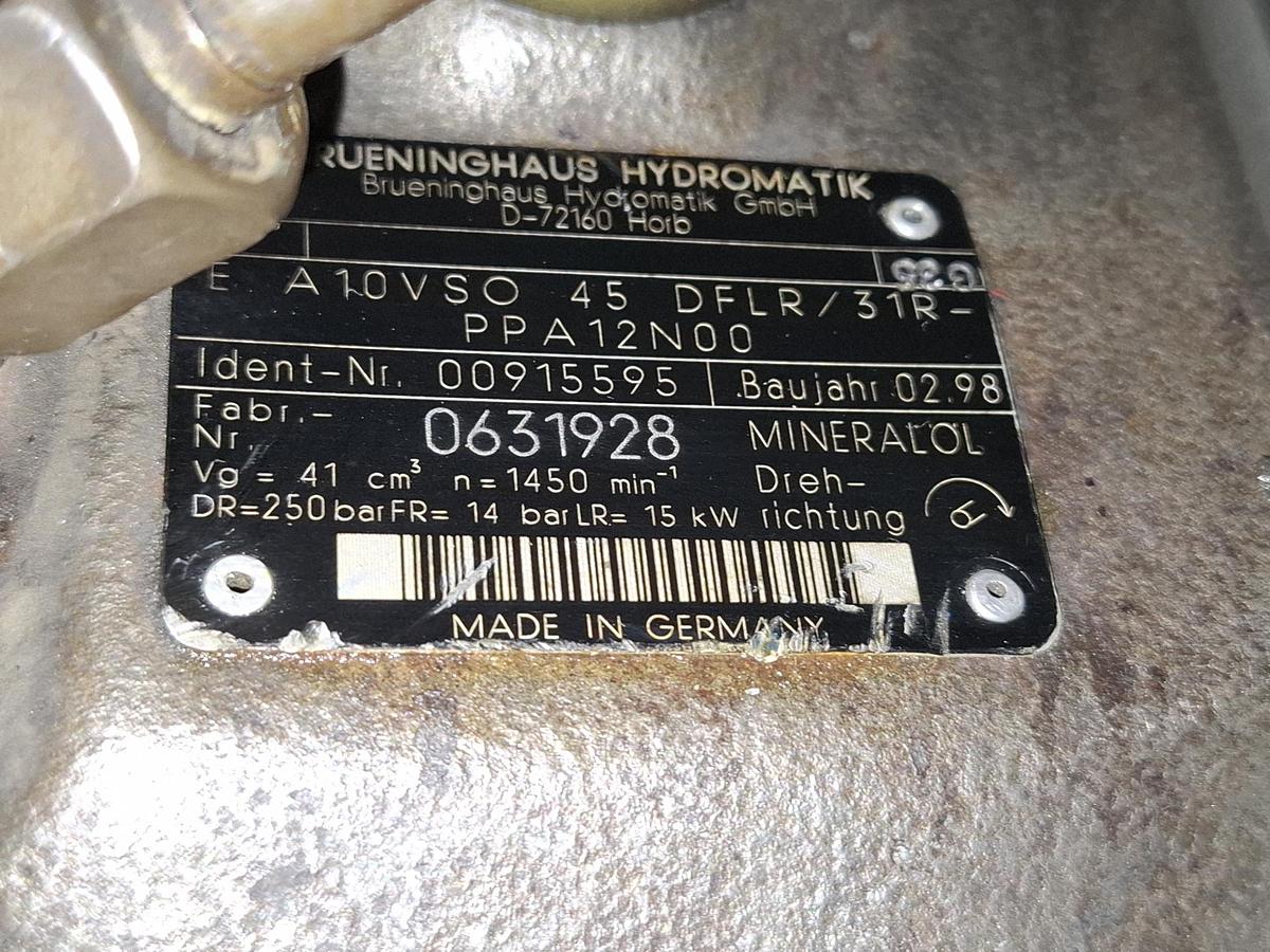 Axialkolbenpumpe, E A10VSO 45 DFLR/31R-PPA12N00, Brüninghaus, neuwertig