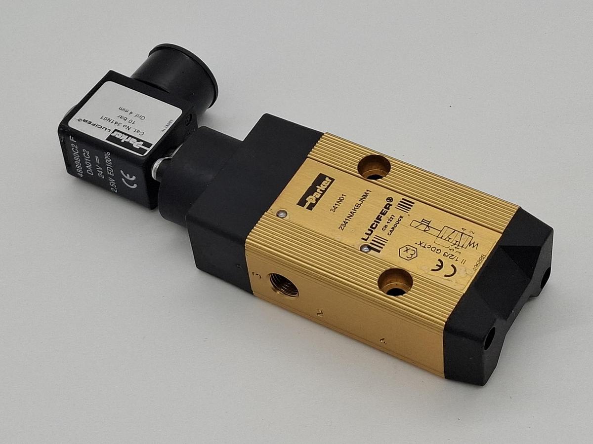 Lucifer Wegeventil, 341N01, 2341NAKBJNM1, Parker, neuwertig