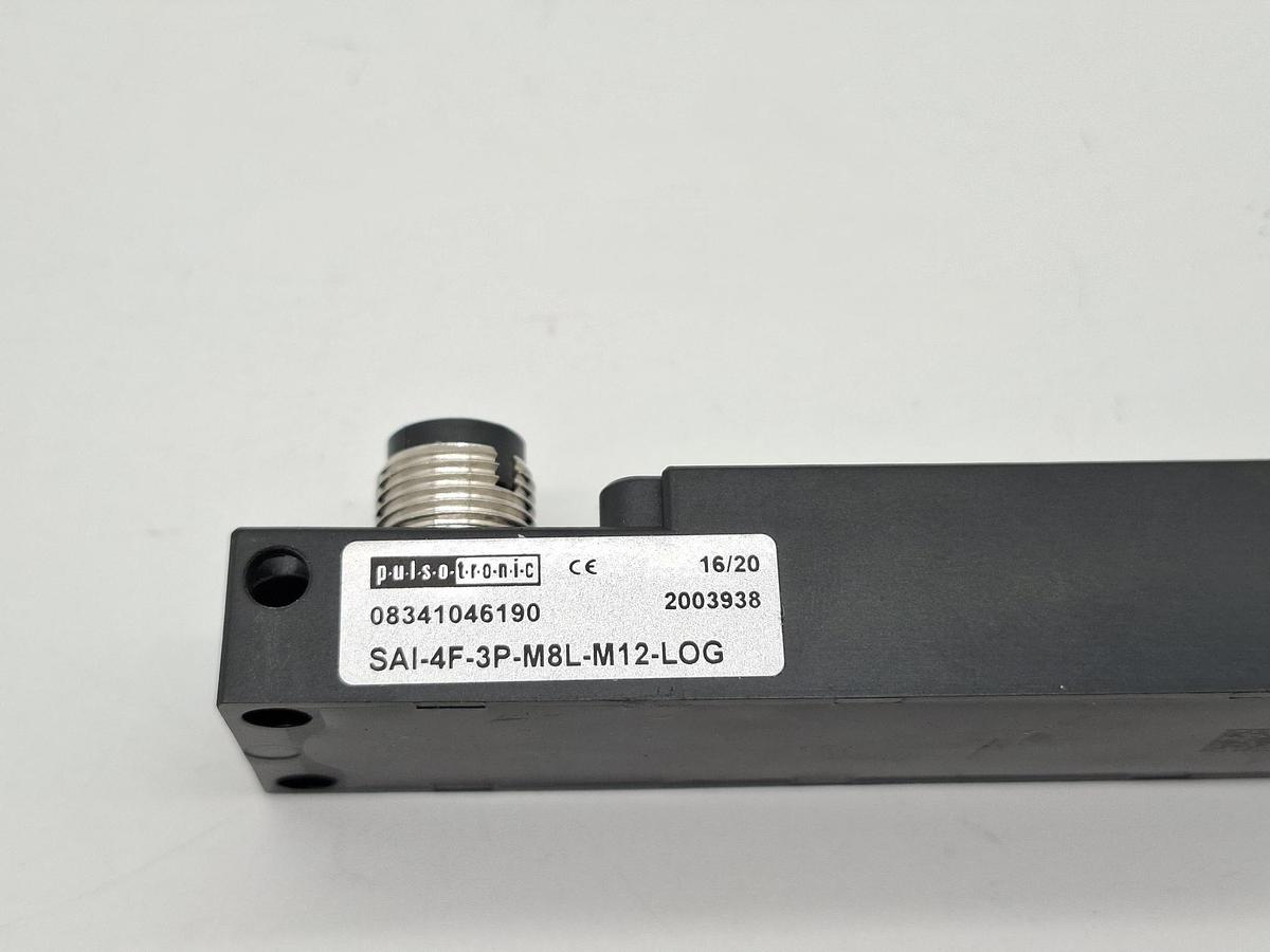 Sensor Aktor Verteiler, 15-30V DC, SAI-4F-3P-M8L-M12-LOG, Pulsotronic, neu