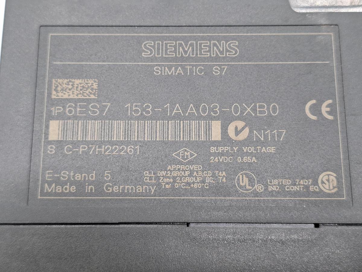 Gebraucht 3 Stück IM153-1, 6ES7 153-1AA03-0XB0, Siemens, gebraucht-Funktionszusicherung