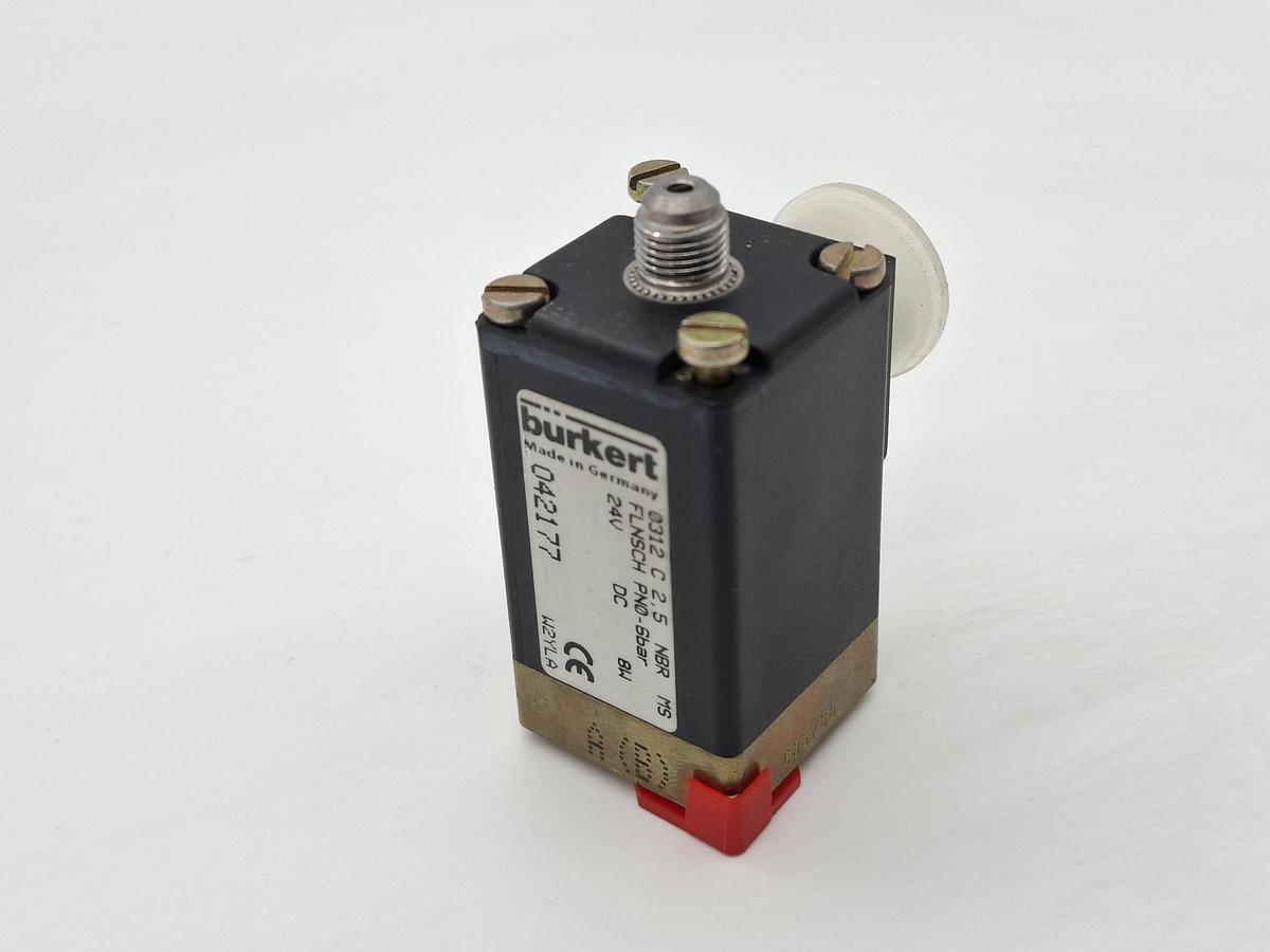 Magnetventil, 0312 C 2,5 NBR MS, 0-6bar, 24V DC, Bürkert, neuwertig