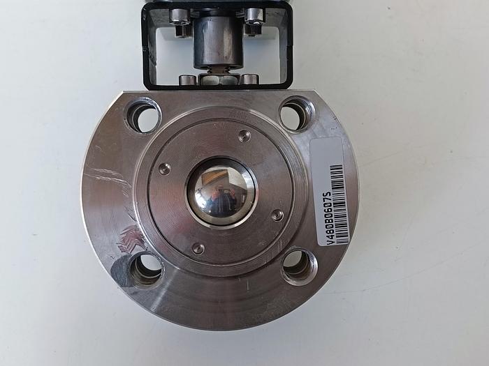 Gebraucht Edelstahl Kompakt Kugelhahn mit Pneumatikantrieb, getestet, DN32, Omol, gebraucht