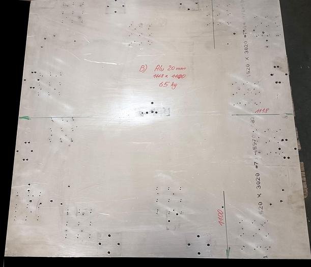 Gebraucht Aluminiumplatten, Konstruktionsalu, Preis -70%, gemäß Fotos, , gebraucht