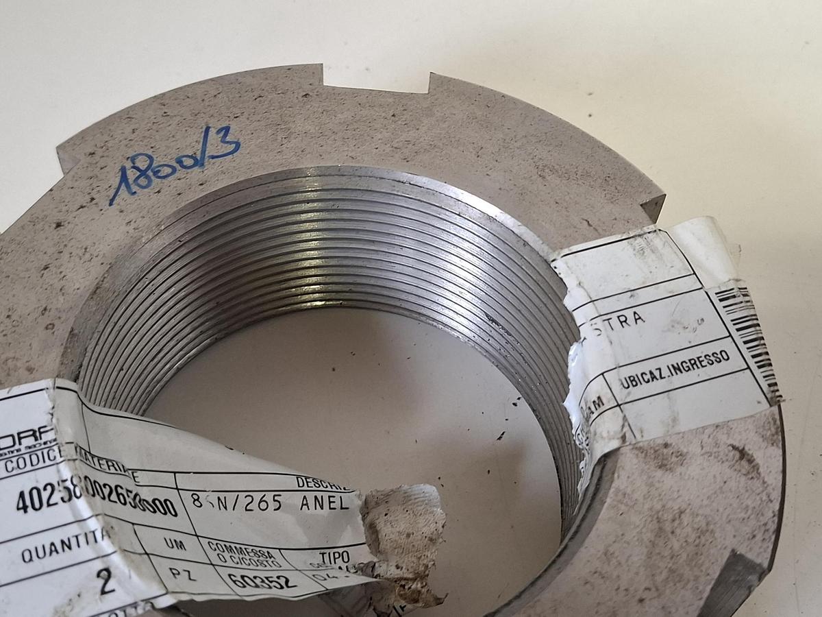 6 Stück Sondermuttern für Idra 1800, 8SN/265, 40258002650000, Idra, neu