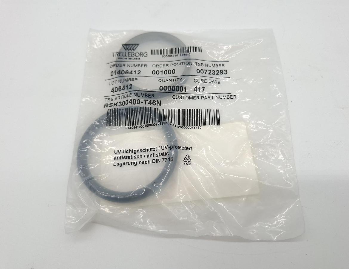 4 Stück Stangendichtung für d40mm,  40/55,1x6,3, RSK300400-T46N, Trelleborg, neu -50%