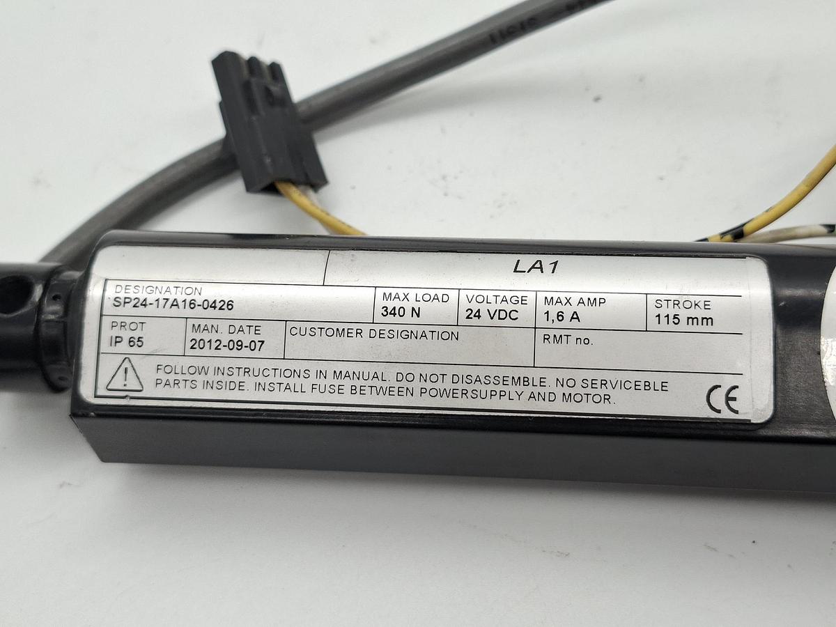 Gebraucht Stellantrieb, Hub 115mm, LA1 SP24 17A16 0426 S+R Automation, gebraucht Top