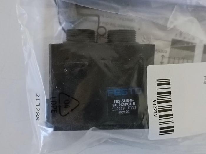 5 Stück Stecker, brandneu, FBS-SUB-9-BU-2X5POL-B, 532219, Original Festo, neu