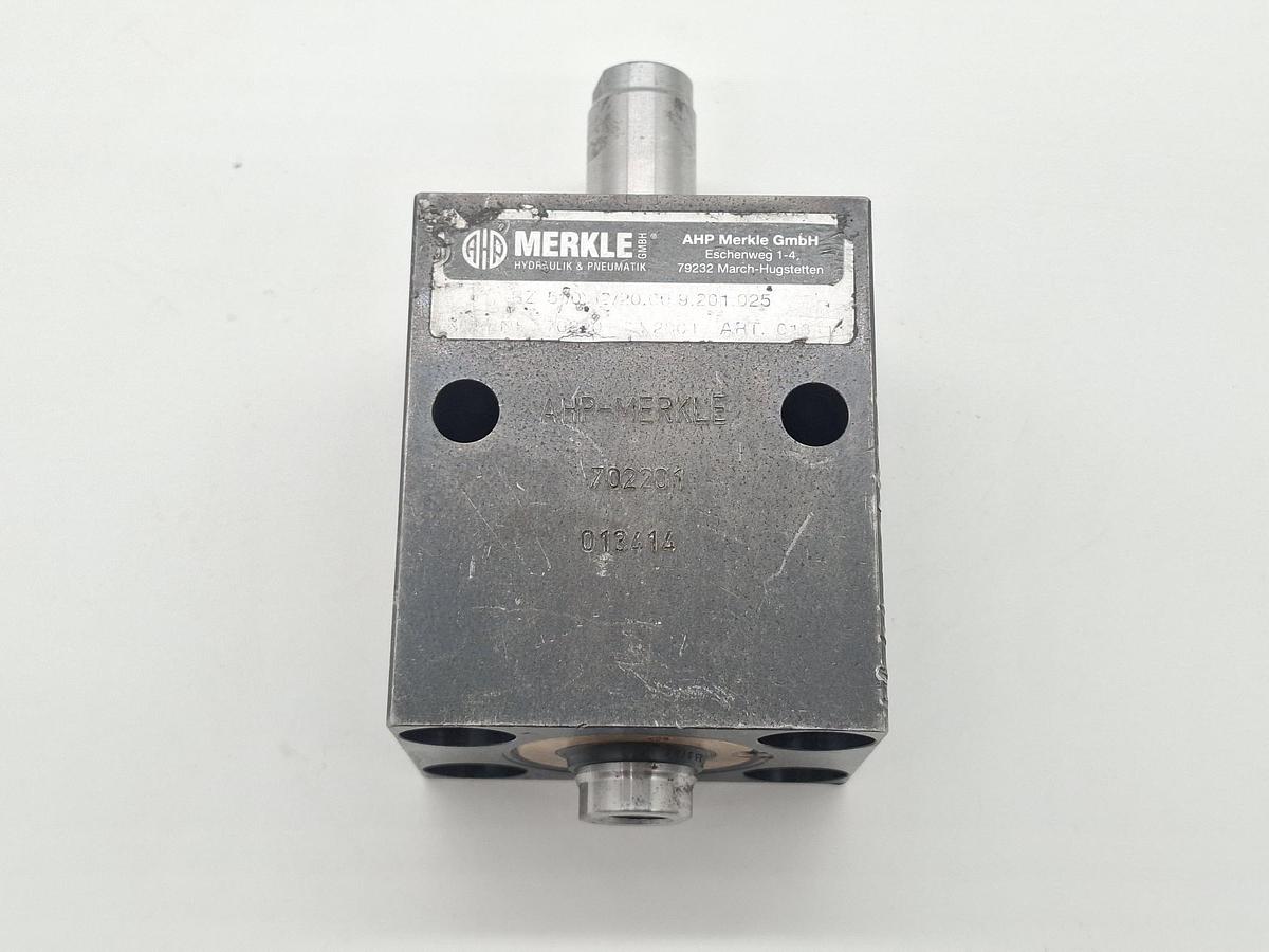 Blockzylinder, Hub 25mm, Kolben D32mm, BZ 500.32/20.00.9.201.025, Merkle, neuwertig