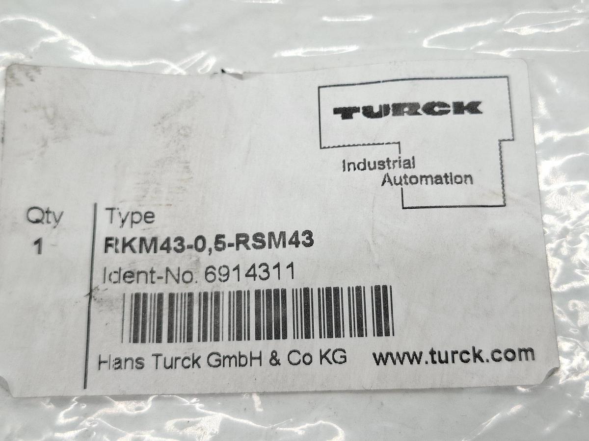 Power supply cable PUR, 0,5m, RKM43-0,5-RSM43, ABB, neu