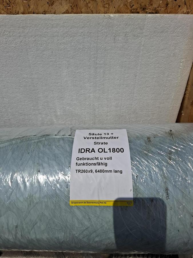 Gebraucht Ersatzsäule für IDRA OL1800 + Verstellmutter, D260mmx6480mm, (13), Idra, gebraucht