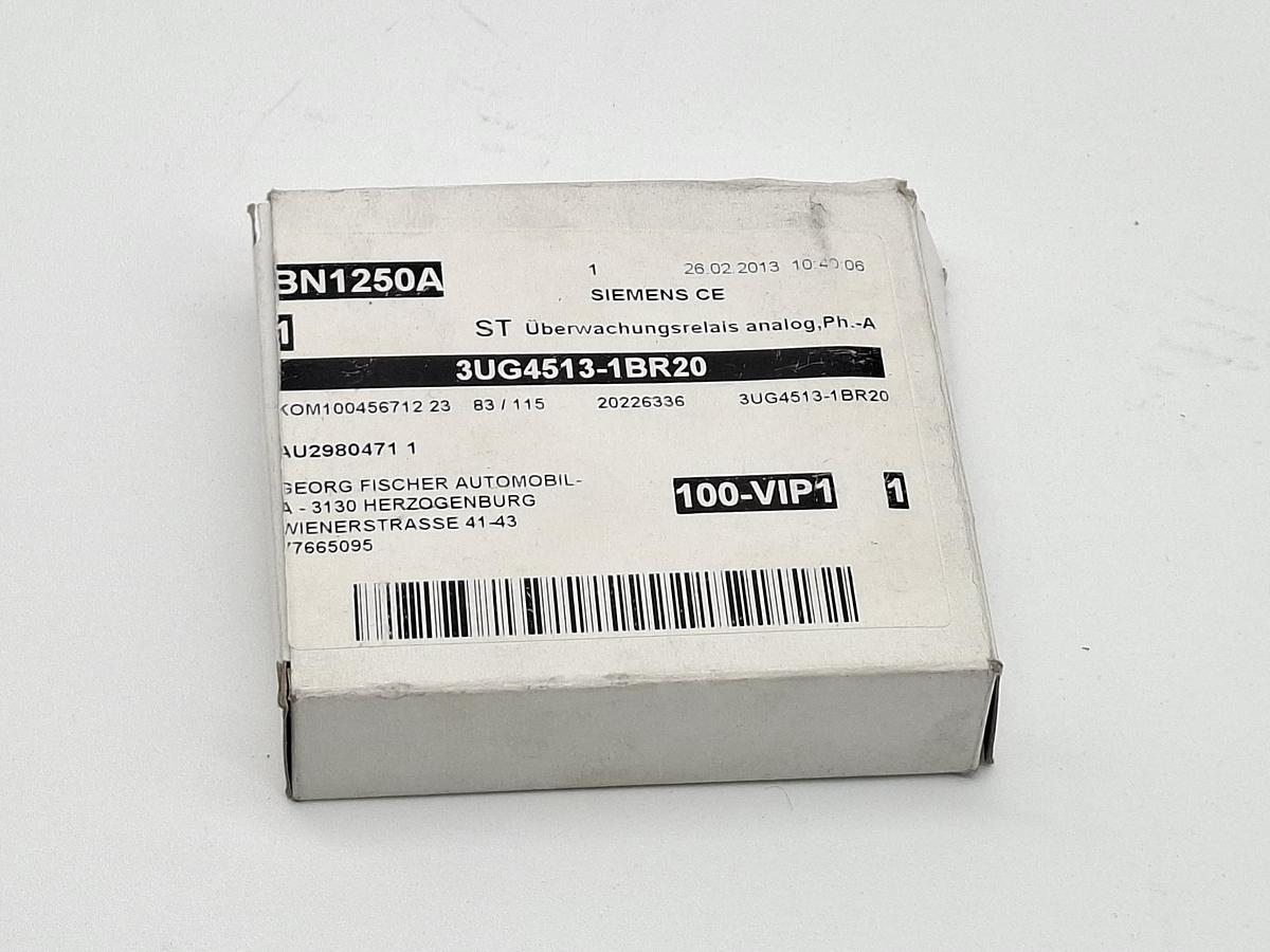 Überwachungsrelais analog, 3UG4513-1BR20, Siemens, neu
