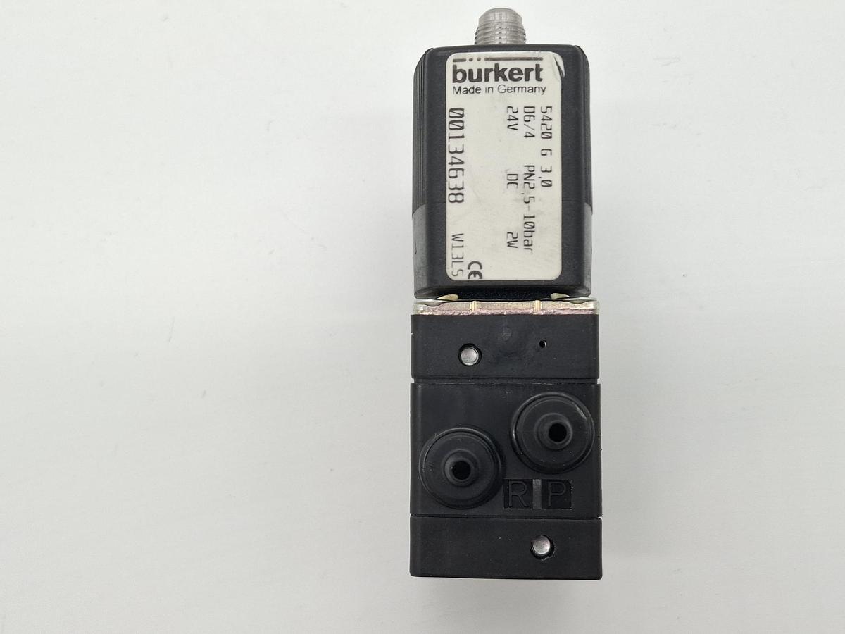 4/2 Wegeventil, 5420 G 3,0 06/4 PN2,5-10bar, 24V, 134638, Bürkert, neu