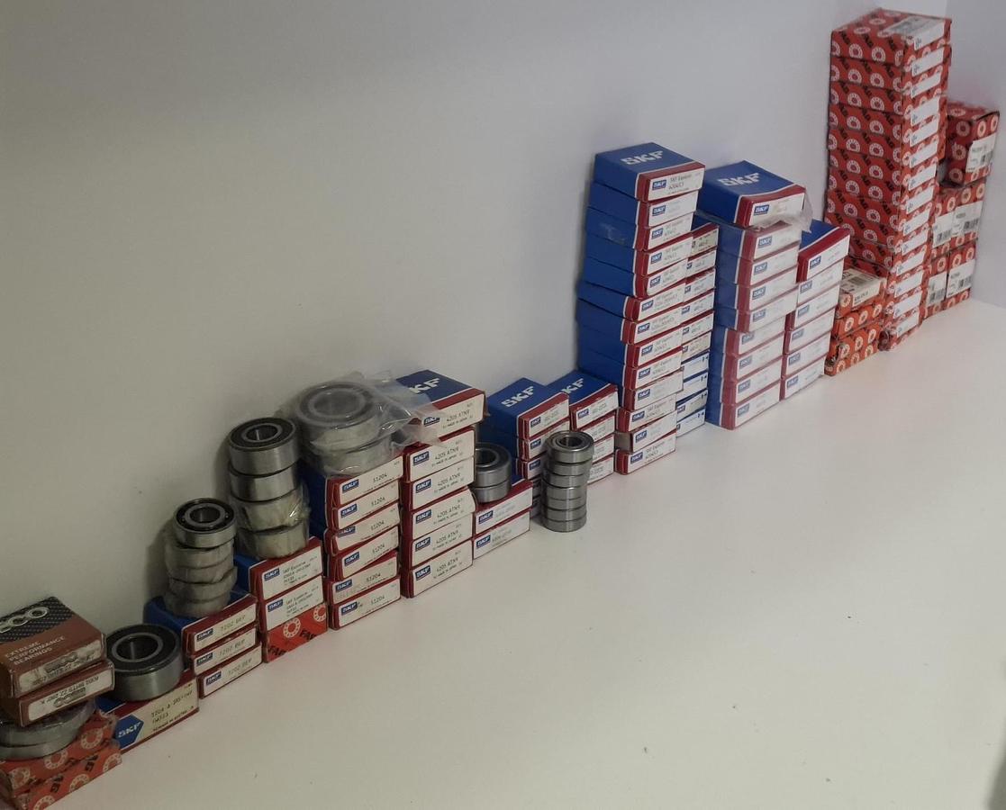 Konvolut ca. 265 Stück kleine Wälzlager, SKF, FAG, INA, , neuwertig