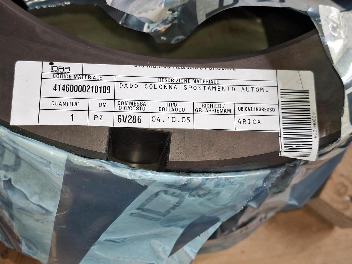 Holmdehnungsmutter für Druckgussmaschine IDRA2500, TR300x10, 41460000210109, Idra, neu