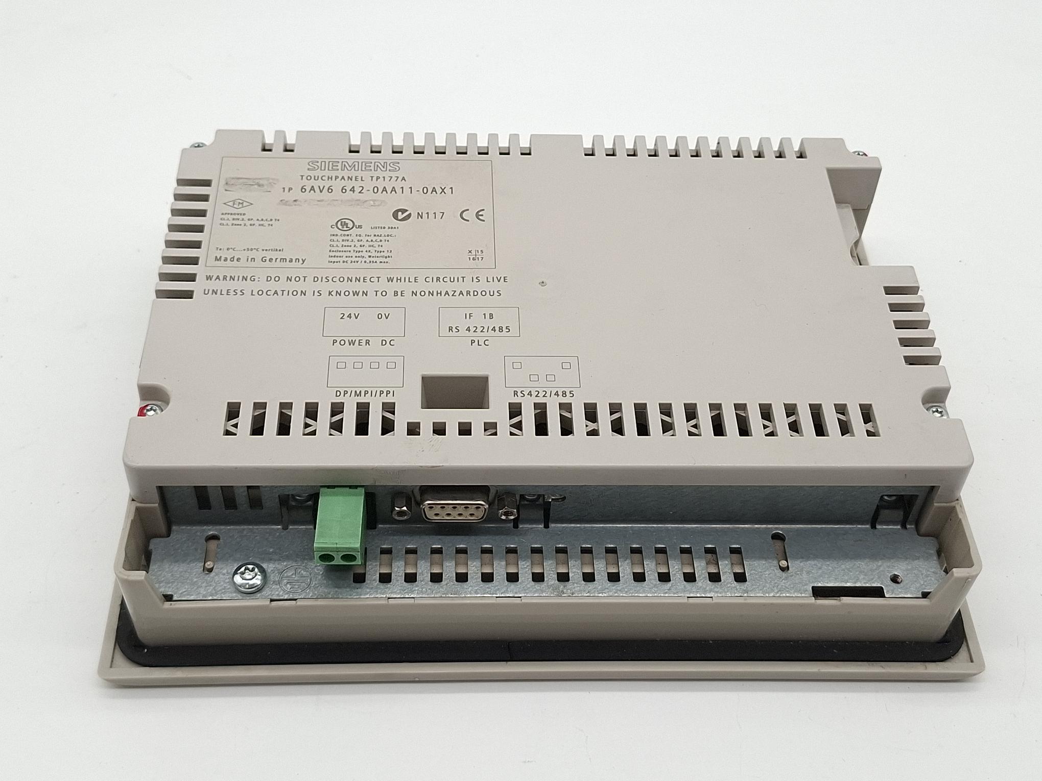 Gebraucht Simatic Touchpanel, TP177A, 6AV6 642-0AA11-0AX1, Siemens, gebraucht-Funktionszusicherung