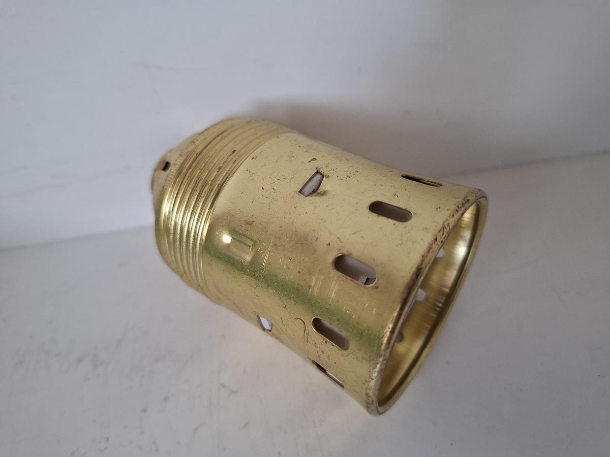 3 Stück Lampenfassungen aus Messing, E40, Vossloh, neuwertig