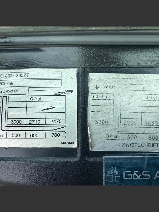 Überholt Elektrostapler mit Drehgerät, 3to, EFG 430k 330ZT, Jungheinrich, gebraucht - überholt