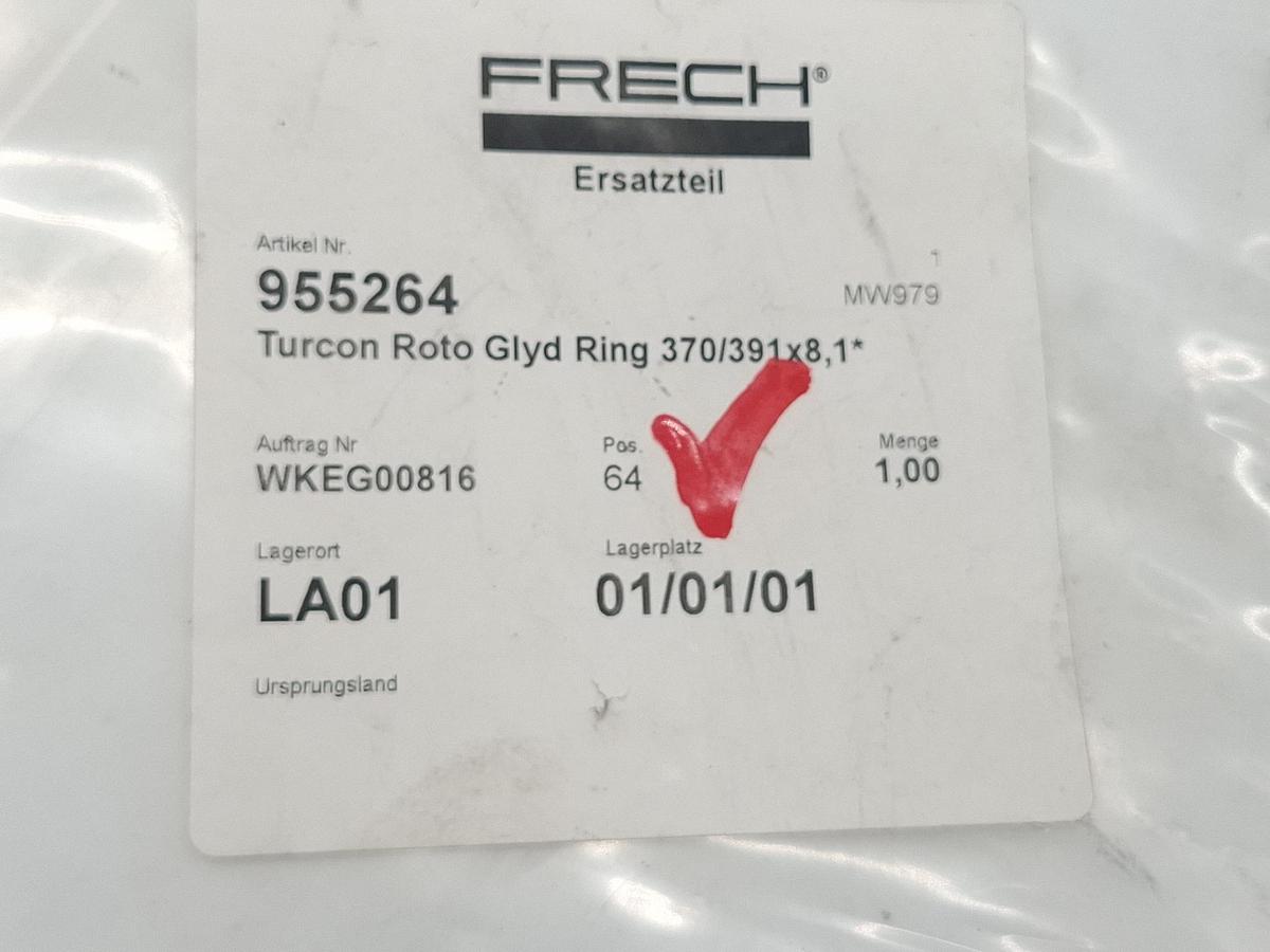 Stangendichtung für d370mm,  370/391x8,1,  Trelleborg, neuwertig -60%