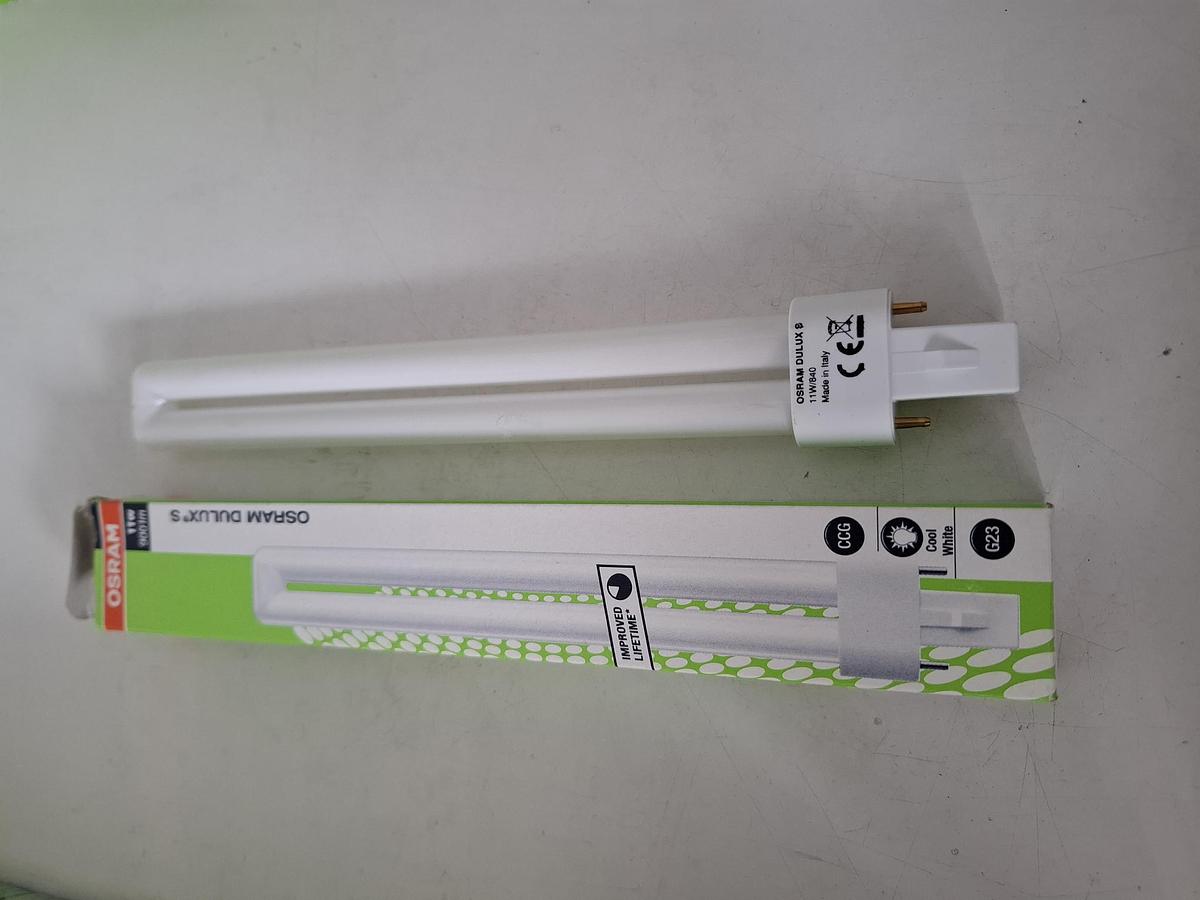 20 Stück Kompaktleuchtstofflampen, Dulux S 11W, Osram, neu