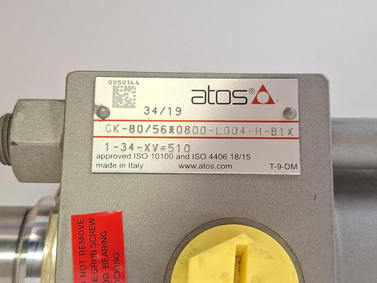 Doppeltwirkender Hydraulikzylinder, CK-80/56x0800-L004-H-B1X, Atos, neu