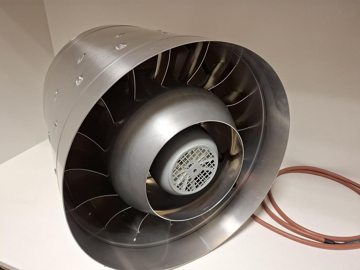 Diagonal Rohr Ventilator, 3x230V, 500mm, 9880m³/h, TDE 500 D4, Red Ring, neuwertig -40%