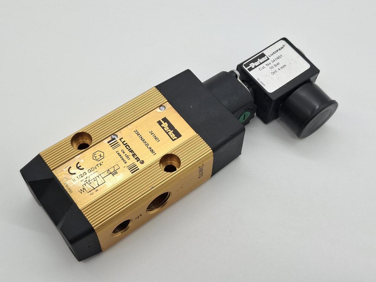 Lucifer Wegeventil, 341N01, 2341NAKBJNM1, Parker, neuwertig