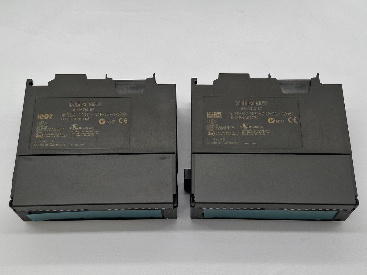 Gebraucht 1 Stück Analogeingabe SM331, 6ES7 331-7KF02-0AB0, Siemens, gebraucht-Funktionszusicherung