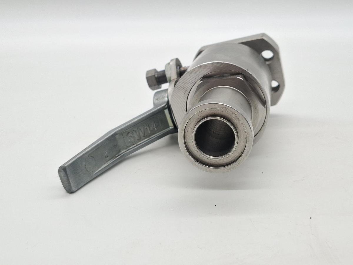 Edelstahl Kugelhahn, RKH DN20 SAE D/S, Pister, neu