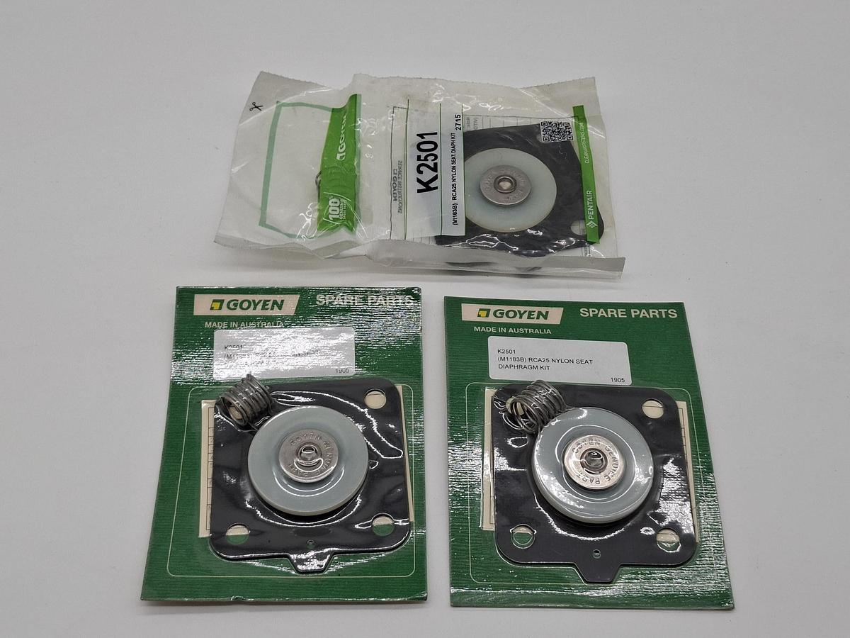 5 Stück RCA25 Nylon Sitzmembran, K2501 (M1183B) Goyen, neu