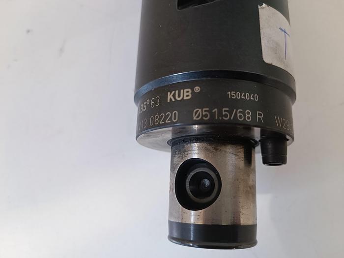 Ausdrehwerkzeug mit 6 neuen Wendeschneidplatten, KUB ABS 63, D51,5/68R, Komet, überholt-neuwertig