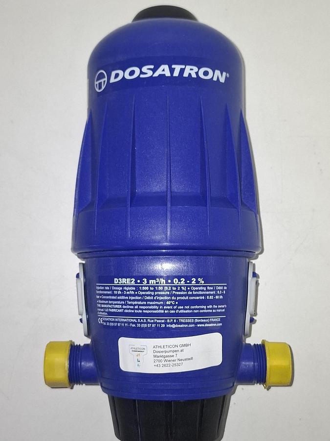 Proportionaldosierer, D3RE2 VF, 3m³/h, 0,2-2%, Dosatron, neu